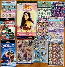 Multi-Page Packs Superhero, Princess, Characters Stickers YOU CHOOSE Ships Free