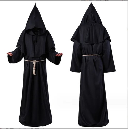 Hot New Halloween Cos Costume Medieval Monk Clothing Monk Robe Clothing Clothing - Picture 19 of 20