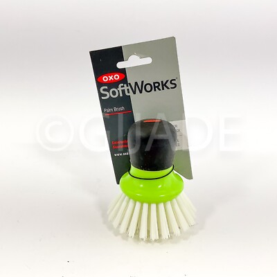 New OXO Good Grips Non-Scratch Palm Brush Safe for Non-Stick - Green New