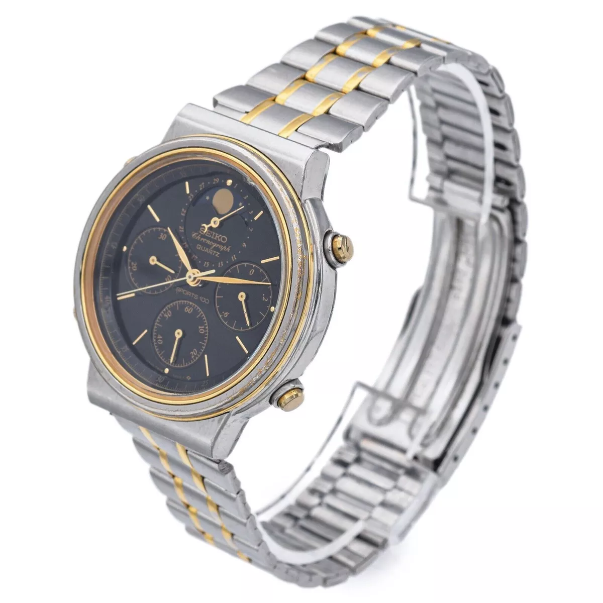 Seiko chronograph best sale quartz sports 100
