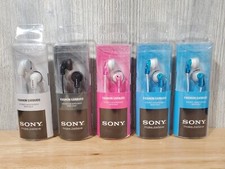 Sony Fashion Earbuds MDR-E9LP Colorful Stereo Headphones - Lot of 5 - New Sealed