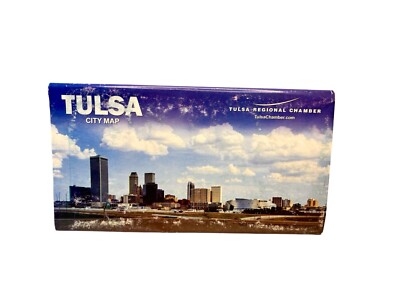 Street Map Route 66 Tulsa Oklahoma Vintage Street Map Attractions VGC