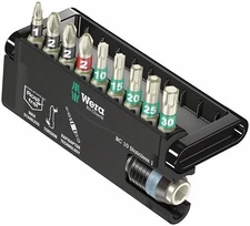 Wera 05071110001 Stainless Steel Bit-Check Set, 9 Piece