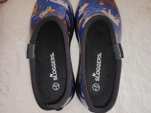 Sloggers Garden And Rain Slip On Shoes Cow Design Size 8 New No Tags - Bild 6 von 8
