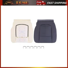 DRIVER BOTTOM SEAT COVER STEEL GRAY & FOAM CUSHION FOR FORD F-150 2011-2014