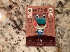 LILY 218 Animal Crossing Amiibo Authentic Nintendo Mint Card From Series 3