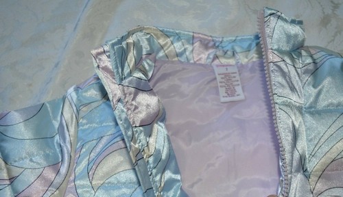 Gymboree APRES SKI Puff Jacket Mod Print Blues & Lavender NWT 7 - Picture 2 of 4