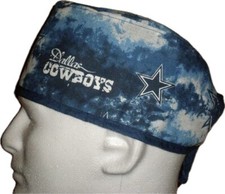 NFL Dallas Cowboys Tie Dye Scrub Hat Chemo Cap