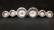 6 Gauge Street Rod Hot Rod Universal Dash Cluster Shark
