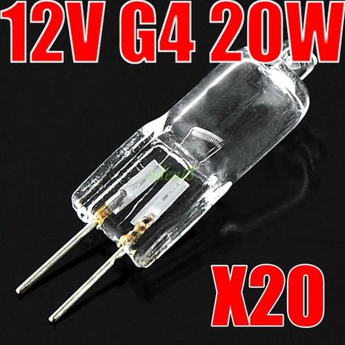 20 Pcs Energy Saving Tungsten Halogen JC Type Light Bulb Lamp G4 Base 20W 12V 2 - Picture 3 of 3