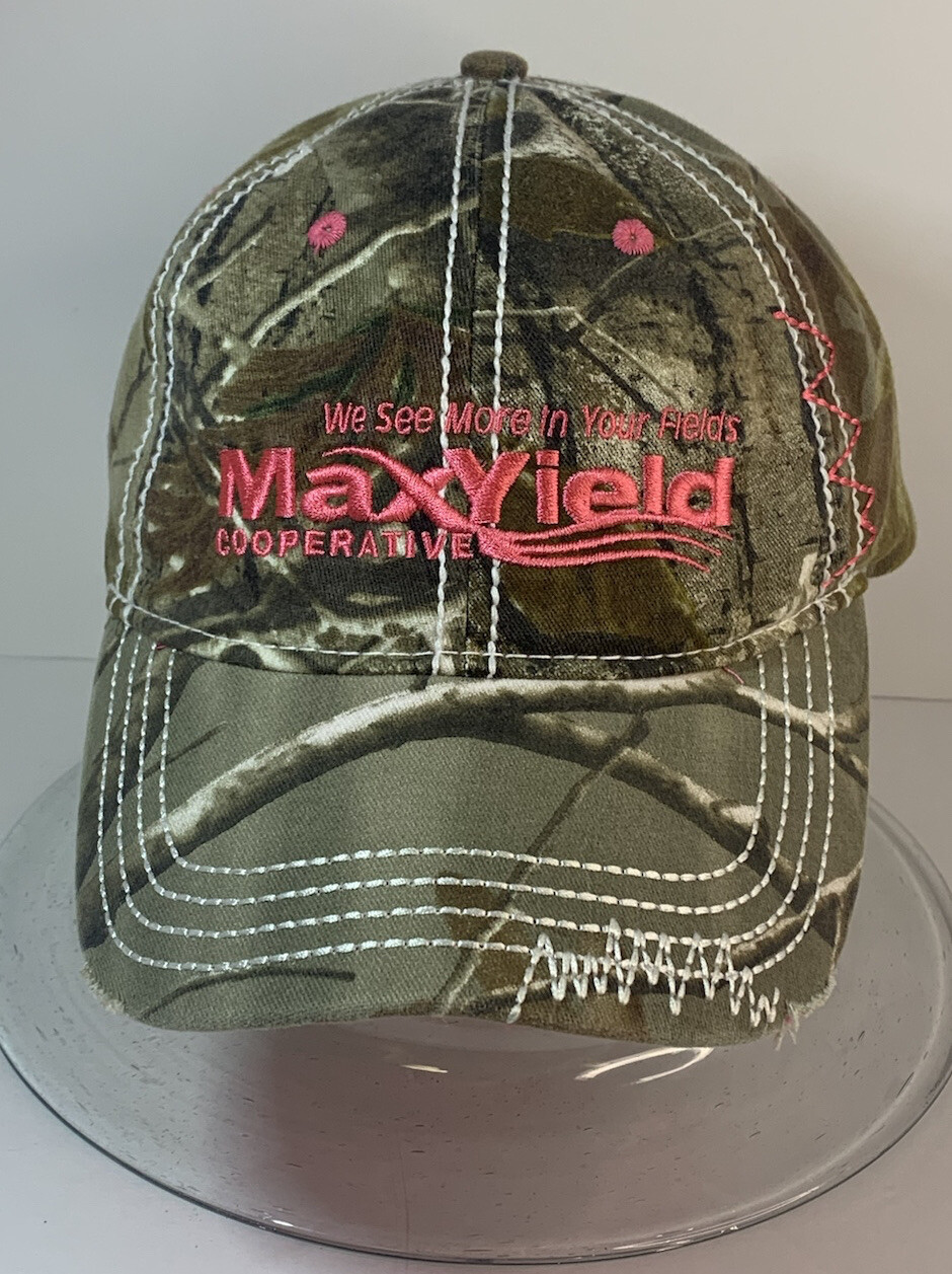 Max Yield Cooperative Camo & Pink Adjustable Ball Cap… Gem