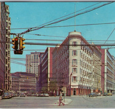 1962 Vintage Cars, Osborn Building Prospect Ave, Cleveland, OH Postcard Posted