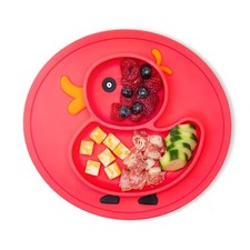 Ducky Toddler / Baby Silicone Divided Plate Non Slip Portable Food Grade
