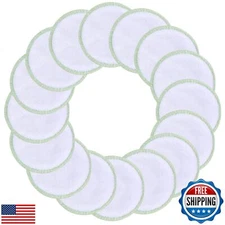 SUNLAND Reusable Makeup Remover Pads for Face,Eye,Lips 16 Pack Microfiber Fac