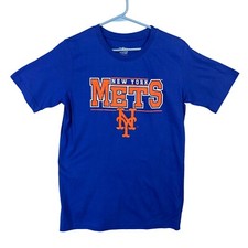 Genuine Merchandise MLB New York Mets T-Shirt Boys Size XL 16/18 Blue NWT