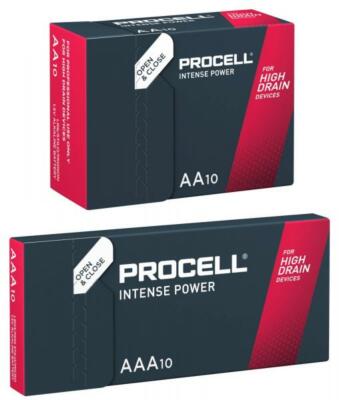 40 Duracell Procell Intense 1.5 Batterien im 10er Karton (20x AA + 20x AAA)