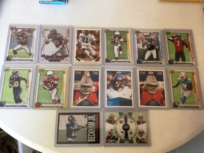 NICE LOT OF FOOTBALL ROOKIES & ALL-STARS. LOW STARTING BID!