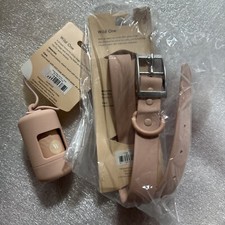 New Wild one Dog Collar XL Blush Pink Poop Bag Carrier
