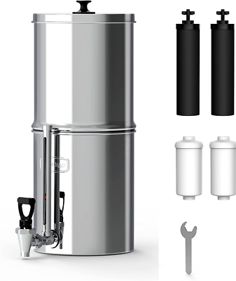 #ad #ad Waterdrop WD TK F Gravity fed Water Filter System 2.25 gallon Stainless steel $169.00