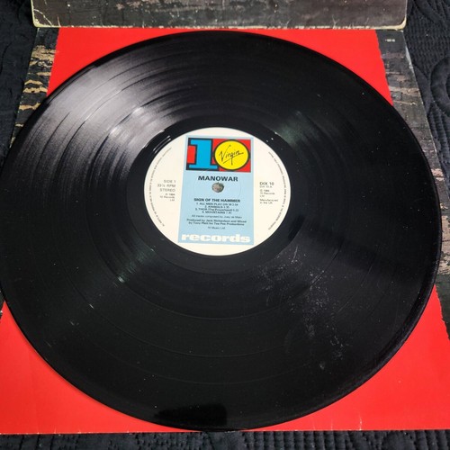 Manowar – Sign Of The Hammer LP 1984 Virgin – 70284 Vinyl Record Album LP - Picture 7 of 13