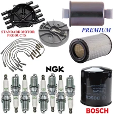 Tune Up Kit Air Oil Fuel Filters Cap Wire Plugs For CHEVY K3500 V8 7.4L;4WD 1999