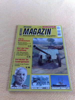 Weltkrieg Magazin Nr. 13 Operation Jubilee Erich von Manstein Canopus 