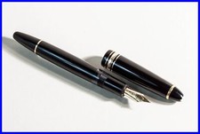 1993 LeGrand MONTBLANC 146 stantuffo penna stilografica m Medium 14k 585 ORO molla ebanite