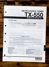 Yamaha TX-550 Tuner Service Manual *Original*
