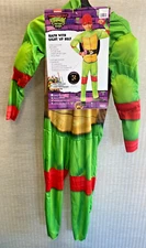 TMNT Mutant Mayhem Raph Kids Costume w/Light Up Belt 7-8 Medium