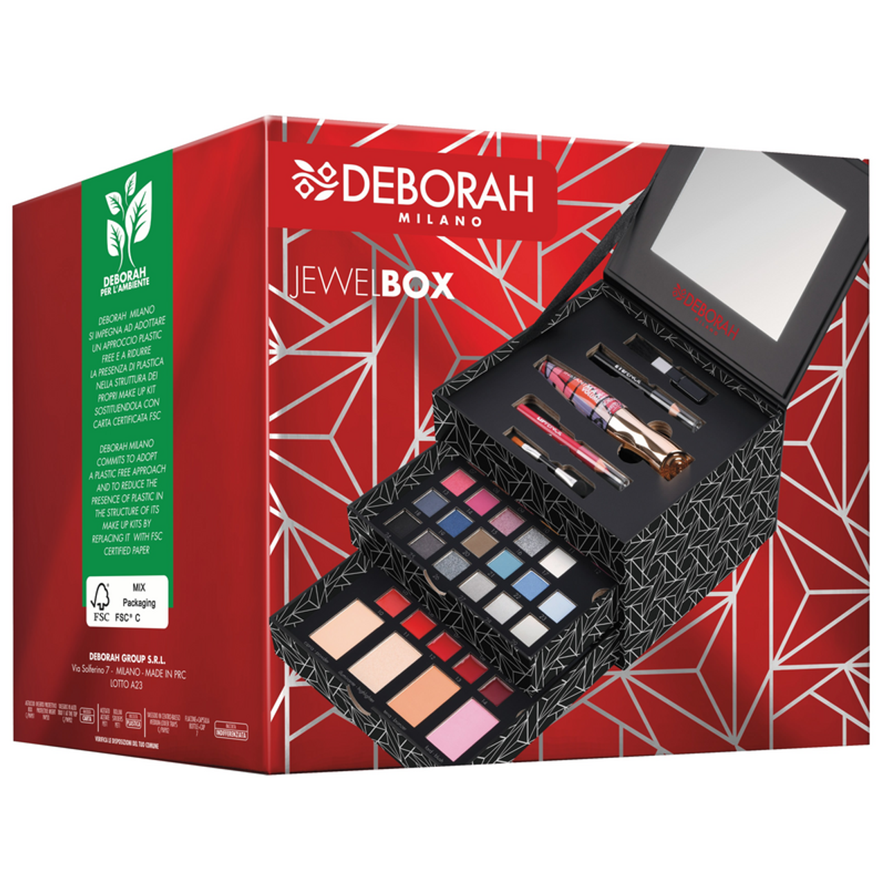 TROUSSE MAKE UP JEWELBOX  DEBORAH SPECIALE MAKE UK KIT - SCRIGNO PORTA GIOIE