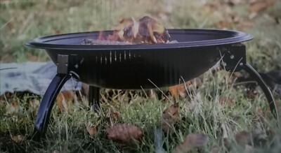 La Hacienda Avid Camping Feuerschale mit BBQ Grill, klappbare Beine   Feuerstelle