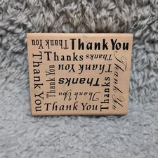 What Mounted Rubber Stamp Thank You Thank You Thank You Thank You
