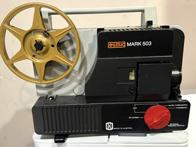 DEFECTIVE Eumig Mark 503 Super 8 and Single 8 Film Projector G3D