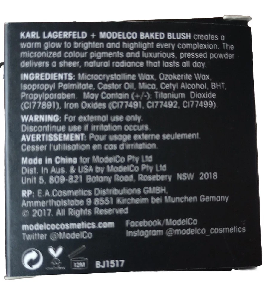 KARL LAGERFELD + MODELCO RUBOR AL HORNO ROSA BEIGE 12 OZ Foto 3 de 4