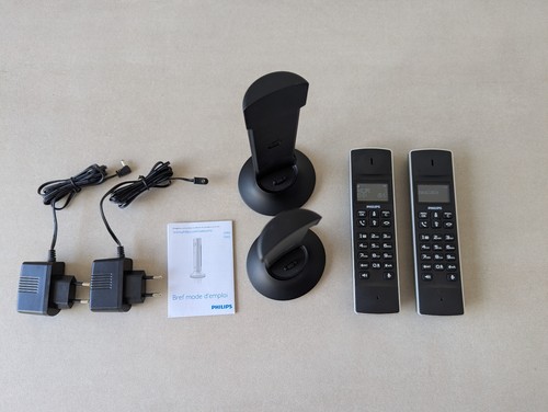 2x Philips DECT M450 – Set Schnurloses Festnetztelefon, 1,6-Zoll-LCD-Display - Bild 3 von 4
