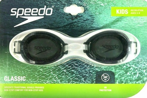 New Speedo Kids Swimming Goggles Tybee Black Ages 3 - 8 FREE SHIPPING!