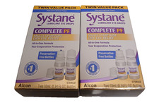 2 X ALCON SYSTANE COMPLETE PF - TWIN PACK - 4 X 10ML BOTTLES -EXP 05/2027