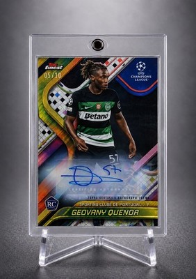   GEOVANY QUENDA ROOKIE AUTO /10 CHELSEA WONDERKID | TOPPS FINEST RC SSP RARE 