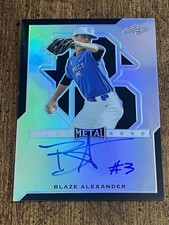 BLAZE ALEXANDER 2017 LEAF PERFECT GAME AUTO BLACK PRISMATIC 10/15 ORIOLES DBACKS