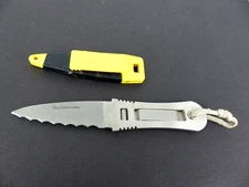 Gerber 5302 Rivermaster Blackie Collins Clip-Lock  w/ Rare Yellow Sheath 1991-92