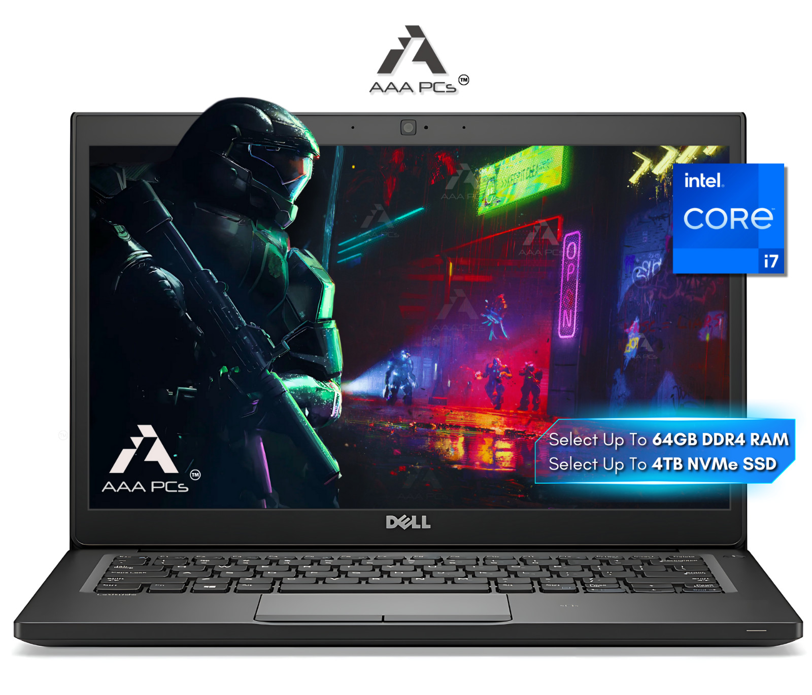 Dell 14" FHD Laptop Intel Quad Core i7 4.20GHz 64GB RAM 4TB SSD Windows 11 Pro