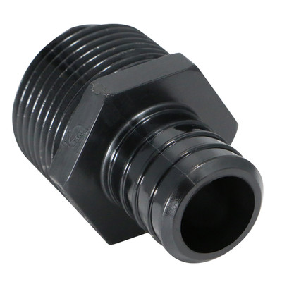 25 Pack XFITTING 1'' PEX-B x 1'' Male NPT Adapter, NSF, CUPC, Lead Free