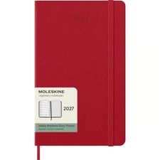Moleskine, Moleskine Scarlet Red Large Hard Cover 2027 Weekly Planner