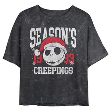 Junior's The Nightmare Before Christmas Jack Skellington Season Creepings T-Shir