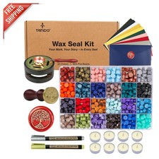 Versatile Wax Seal Kit with 624 Beads in 24 Colors - Ideal for Weddings  Crafts