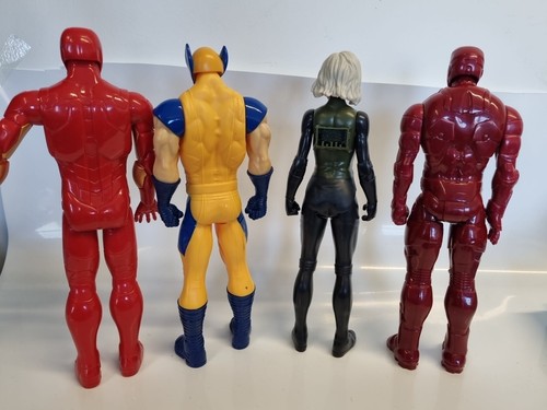 12" Marvel Avengers Action Figure Bundle Toys Iron Man Wolverine Black Widow - Picture 2 of 2