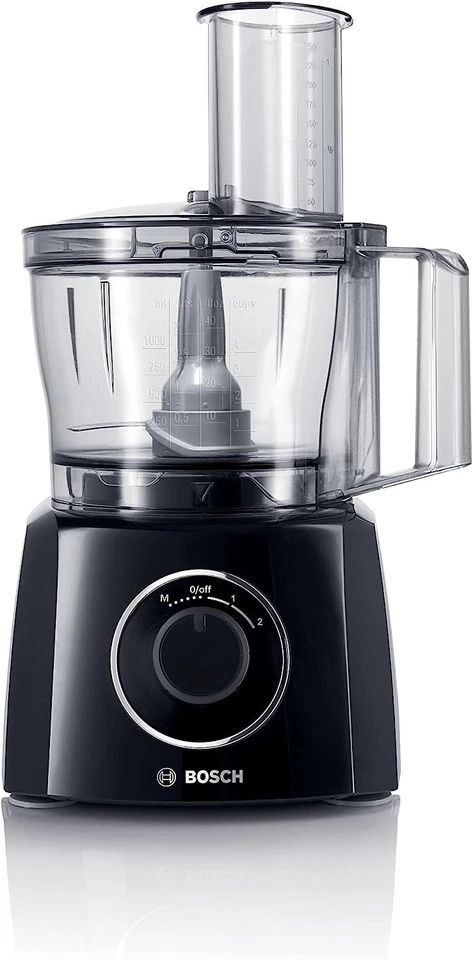 Bosch Food Processor MCM3201B 800W 2.3L Bowl 1 Litre Blender Black - Image 2 of 4