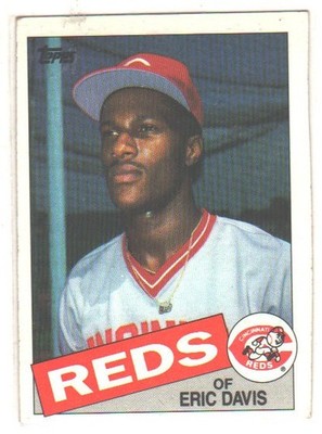    Eric Davis 1985 Topps Rookie #627 RC HOF EX Cincinnati Reds