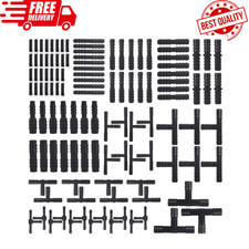 Vacuum Connector Assortment Vacuum Line Fittings Kit 115Pcs 12 Sizes, Tube Conne