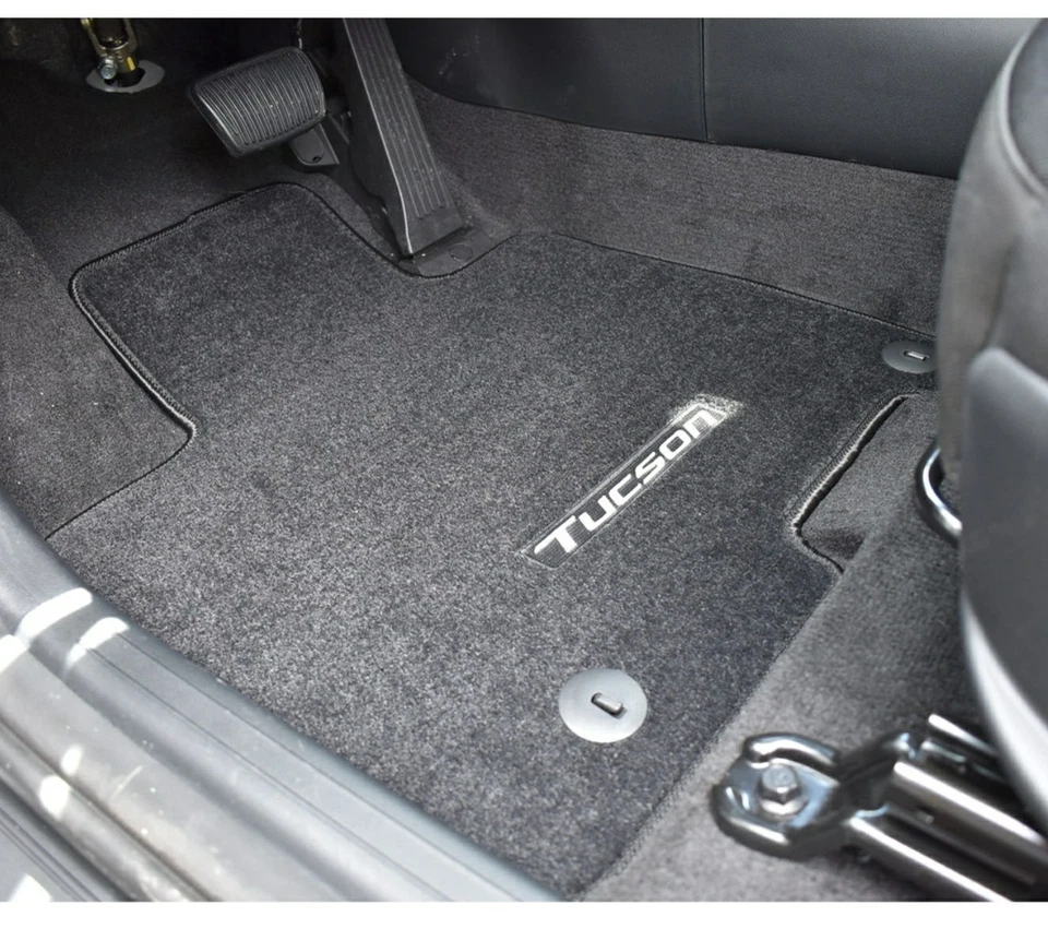 NUEVO JUEGO ALFOMBRILLA ALFOMBRA NEGRA OEM HYUNDAI TUCSON 2022-2024 Foto 4 de 4